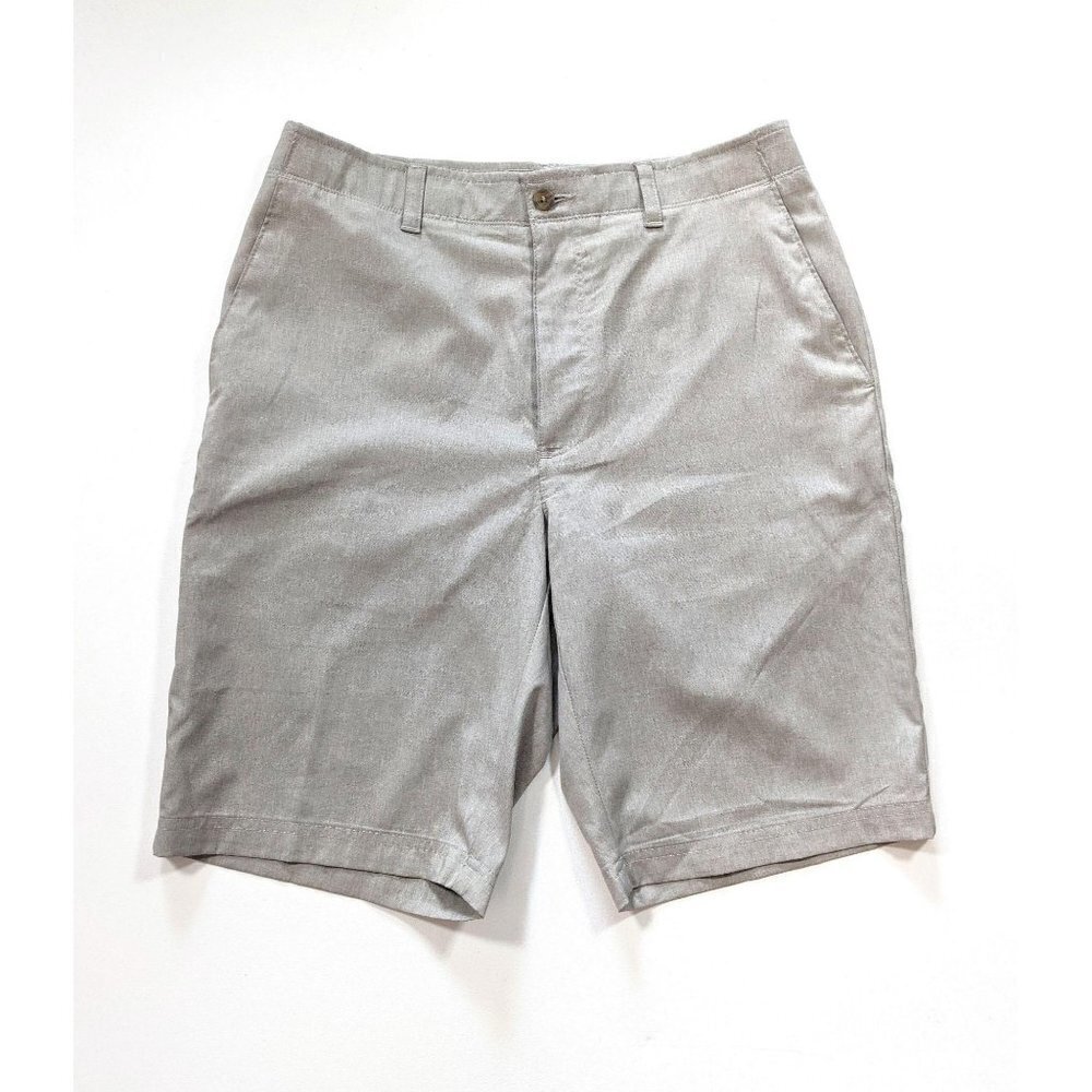 Jack Nicklaus Men 30 Flat Front Golf Shorts Beige